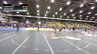 215 lbs 3rd Place Match - Reuben Kinzer, Broadus Wrestling Club vs Braden Jundt, Laker Wrestling