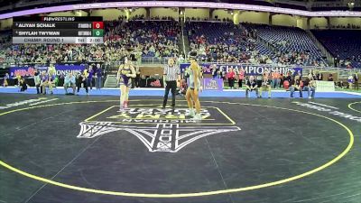 Girls-155 lbs Champ. Round 1 - Aliyah Schalk, Standish-Sterling Hs Girls vs Shylah Twyman, Mattawan Hs Girls
