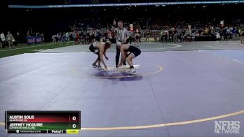D3-150 lbs Cons. Round 1 - Jeffrey McGuire, Lutheran Westland vs Austin Solis, Gladstone HS