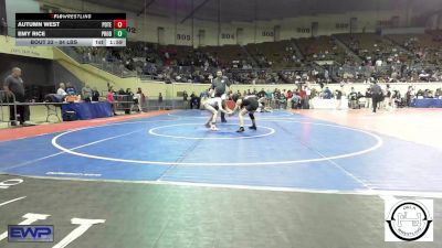 84 lbs Quarterfinal - Autumn West, Poteau vs Emy Rice, Prodigy Elite Wrestling