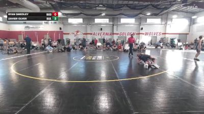 95 lbs Semis & Wb - Ryan Smedley, Mat Assassins Red vs Zavier Olver, Mat Assassins Black