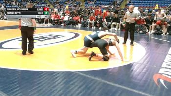 144 lbs Semis & 1st Wrestleback (8 Team) - Braden Monahan, Chatham (Glenwood) vs Frank Nitti, Elmhurst (IC Catholic)