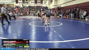126 lbs 1st Place Match - Celeste Manning, Prairie, Cedar Rapids vs Amanda Schnor, Benton Community