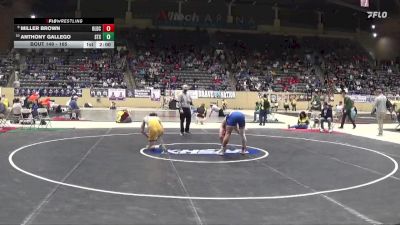 165 lbs Champ. Round 1 - Miller Brown, Oldham County vs Anthony Gallego, St. Xavier