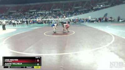 6A-132 lbs Cons. Round 3 - Jake Nguyen, Clackamas vs Austin Willhelm, Newberg