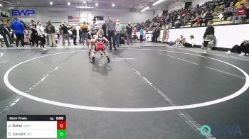 43 lbs Semifinal - JD Baker, Quezada Wrestling Academy vs Cutter Carson, Salina Wrestling Club