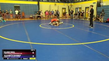 136 lbs Round 2 - Callyn Divine, Halstead Wrestling Club vs Morgan Hills, Colby Kids Wrestling Club