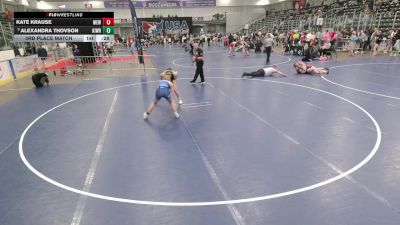 16U Girls - 120 lbs 3rd Place Match - Kate Krause, Moyer Elite Wrestling vs Alexandra Thovson, Kingdom Wrestling