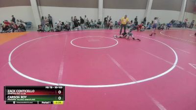 95-103 lbs Round 3 - Carson Roy, Prosper Talons Wrestling vs Zack Conticello, Spartan Mat Club