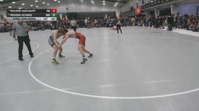 144 lbs Cons. Sub-semis - Walker Gaulrapp, Pinnacle Wrestling School vs Brodee Scobee, MWC