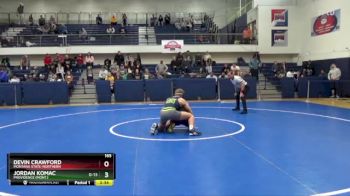 165 lbs Cons. Semi - Jordan Komac, Providence (Mont.) vs Devin Crawford, Montana State-Northern