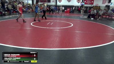 126 lbs Round 4 - Malachi Clement, Clear Creek-Amana vs Brock Thomann, Highland, Riverside