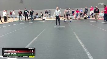 96 lbs Round 2 (6 Team) - Steven Bauer, Team Donahoe - Black vs Thomas Bault, Crossroads Wrestling