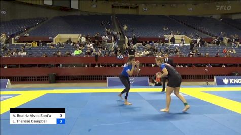Ana Beatriz Alves Sant'anna vs Laura Therese Campbell 2024 Pan IBJJF Jiu-Jitsu No-Gi Championship