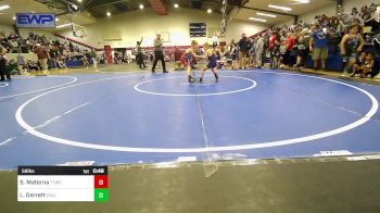 58 lbs Quarterfinal - Stallone Materna, Team Tulsa Wrestling Club vs Liam Garrett, Collinsville Cardinal Youth Wrestling