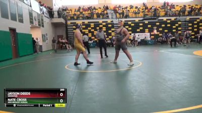 285 lbs Cons. Round 4 - Nate Cross, ARCHBISHOP HOBAN vs Jayson Deeds, WOOSTER