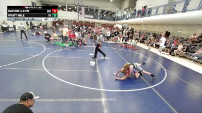 91-99 lbs Round 2 - Wyatt Mele, Peak Wrestling vs Hayden Olcott, Delta Wrestling Club