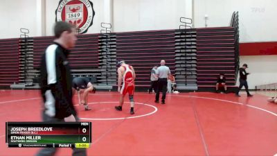 184 lbs Cons. Semi - Ethan Miller, Southern Oregon vs Joseph Breedlove, Simon Fraser (B.C.)