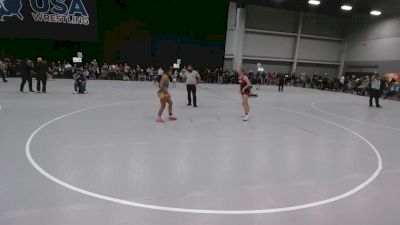 135 lbs Quarters - Akeeah Mitchell, SJF/HAC vs Alayna Schuett, Trojan Wrestling Club