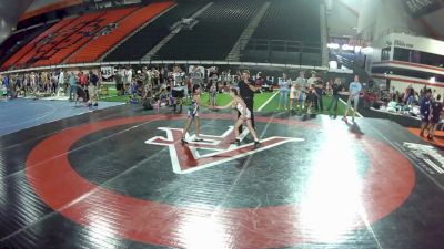 80 lbs Champ. Round 3 - Sadie Sweat, Montana vs Eliza Taua, Hawaii