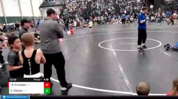 53-58 lbs Cons. Round 1 - Ryan Franssen, Broken Bow Wrestling Club vs Gage Kliewer, Blue Hill