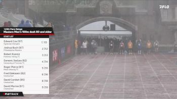 Masters Men's 100m, Finals 1 - Age 75 and over