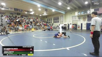 132 lbs Champ. Round 2 - Drew Petty, South Torrance vs Sy`Aiden Blanco, University