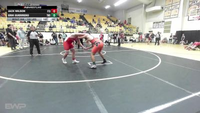 155 lbs Semifinal - Jack Wilson, Fort Gibson vs Erik Guerrero, Tahlequah Wrestling Club