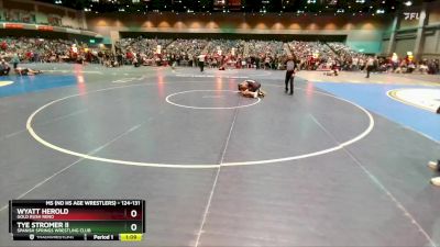 124-131 lbs Round 1 - Tye Stromer Ii, Spanish Springs Wrestling Club vs Wyatt Herold, Gold Rush Reno