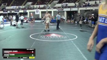 126 Varsity 17th Place Match - Wyatt Babb, Fairhope vs Windsor Jones, Davidson