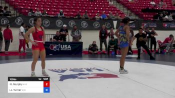 105 lbs Quarters - Rianne Murphy, Wyoming Seminary Wrestling Club vs Jazmine Turner, Nor Cal Take Down Wrestling Club