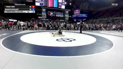 106 lbs Champ. Rd Of 64 - Evan Cies, PA vs Mason Schlaht, CA