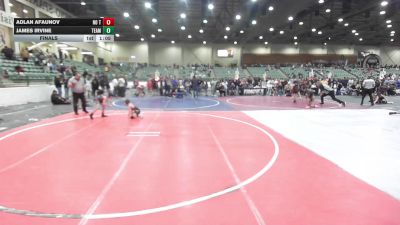 62 lbs Final - Adlan Afaunov, No Team vs James Irvine, Team Aggression