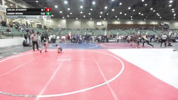 62 lbs Final - Adlan Afaunov, No Team vs James Irvine, Team Aggression