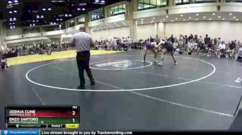 152 lbs Round 5 (10 Team) - Joshua Cline, Centerville Elks vs Enzo Santoro, Maximum Performance