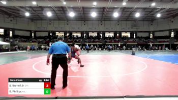 215 lbs Semifinal - Steven Burrell Jr, Green Farms Academy vs Bryce Phillips, Mount Saint Joseph