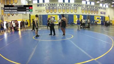 215 lbs Cons. Round 4 - Mario Martinez, Charlotte Hs vs Brayden Daniel, George Jenkins