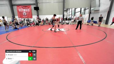 135 lbs Consi Of 4 - Ethan Krazer, Gold Medal WC vs Jordan Blais, Team Tugman HS