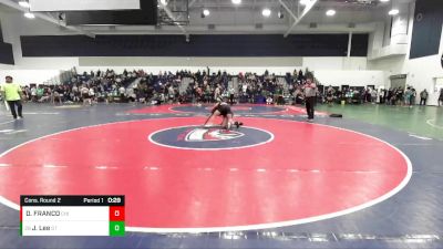 138 lbs Cons. Round 2 - Joshua Lee, South Torrance vs DAVID FRANCO, Chino