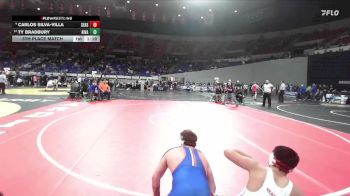 4A Boys 215 lbs 5th Place Match - Ty Bradbury, Hidden Valley Boys vs Carlos Silva-Villa, Seaside Boys