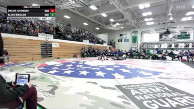 157 lbs Quarterfinals (8 Team) - Elias Biegler, Aberdeen Central vs Dylan Johnson, Harrisburg