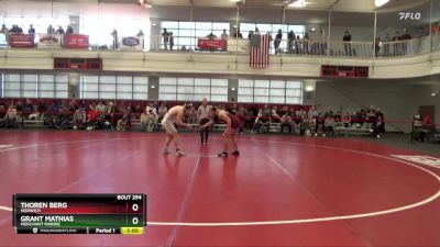 197 lbs Cons. Round 5 - Grant Mathias, Merchant Marine vs Thoren Berg, Norwich