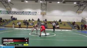 149 lbs Cons. Semi - Leighland Paz, Victor Valley vs James Juarez, Bakersfield College