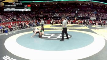 D3-165 lbs 3rd Place Match - Tyson Clear, Malvern vs Kyler Crooks, Graham Local