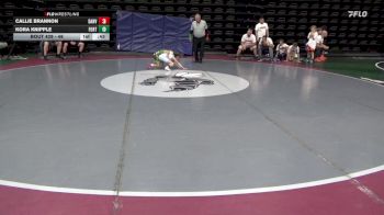 46 lbs Final - Callie Brannon, Danville vs Kora Knipple, Fort Ashby