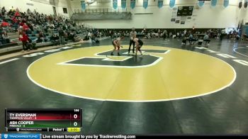 144 lbs Round 2 (10 Team) - Ash Cooper, Pinedale vs Ty Eversman, Thompson Valley