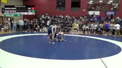125 lbs Champ. Round 1 - Mason Smith, East Jackson Wrestling Club vs Kane Bryson, Montreat College
