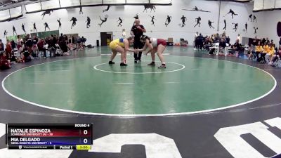 207 lbs Round 4 (16 Team) - Natalie Espinoza, Schreiner University (A) vs Mia Delgado, Siena Heights University