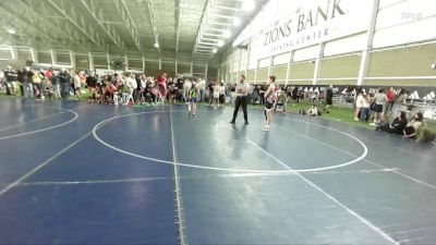 100 lbs Champ. Round 2 - Isaac Perkins, Sanderson Wrestling Academy vs Jared Leonard, Cougars Wrestling