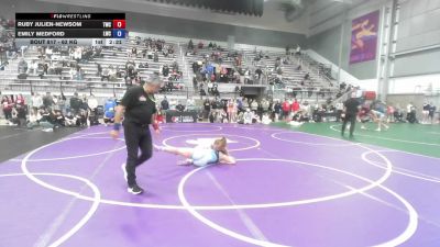 62 kg Cons. Sub-quarters - Ruby Julien-Newsom, Tornado Wrestling Club vs Emily Medford, Laker Wrestling Club